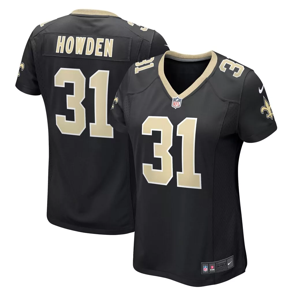 jordan howden new orleans saints nike women s team game jersey black