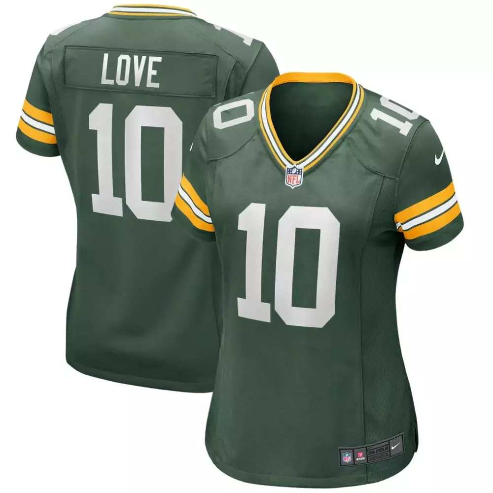 Jordan Love Green Bay Packers Nike Women's Game Jersey | Green Stitched Fan Gear | For Men, Women & Youth