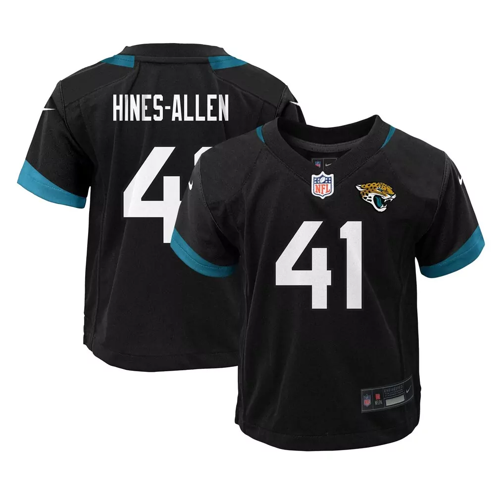 josh hines allen jacksonville jaguars nike preschool alternate player game jersey black
