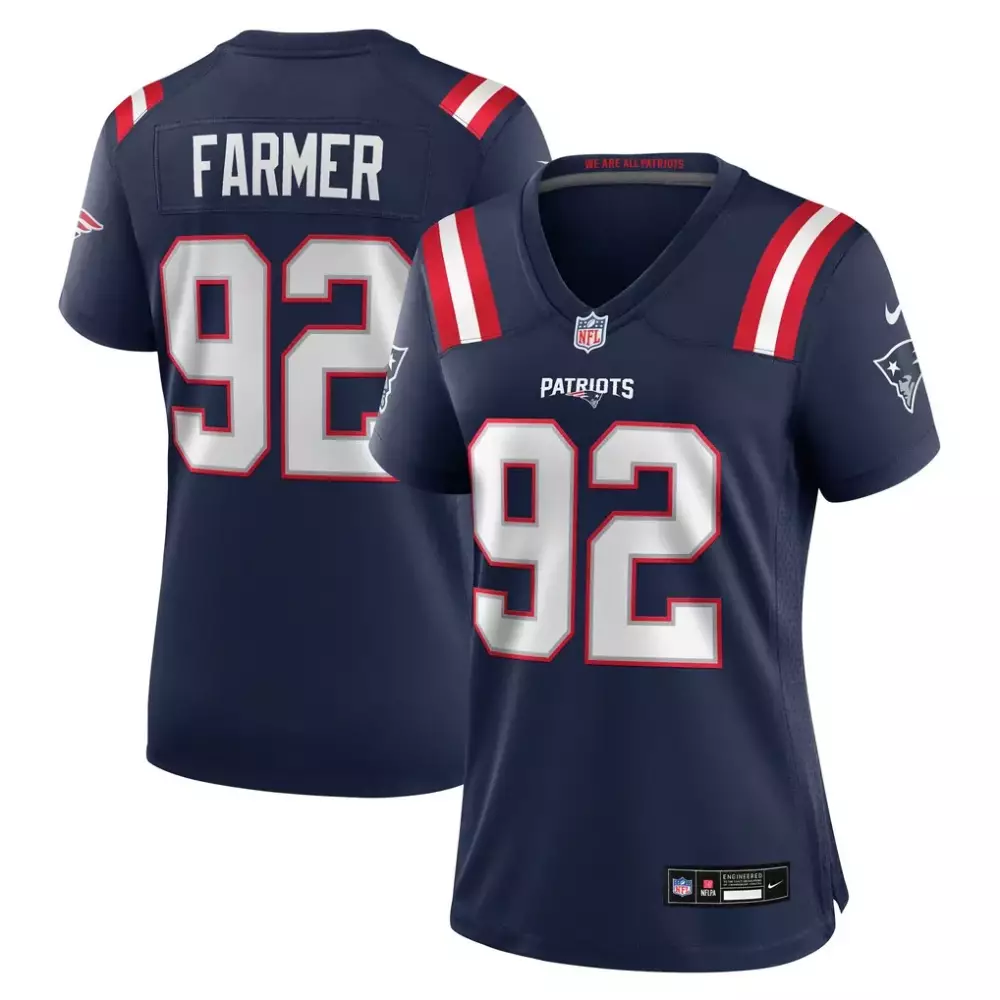 joshua farmer new england patriots nike women s team game jersey navy