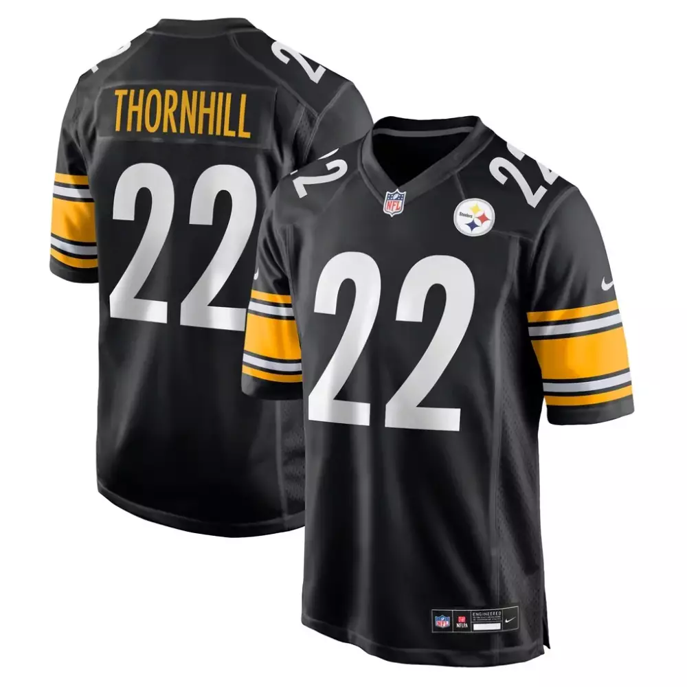 Jonnu Smith Pittsburgh Steelers Nike Team Game Jersey | Black | Official Fan Gear for Game Day | For Men, Women & Youth