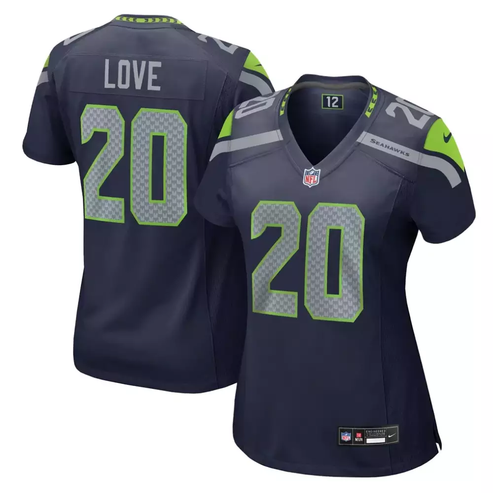 julian love seattle seahawks nike women s team game jersey college navy