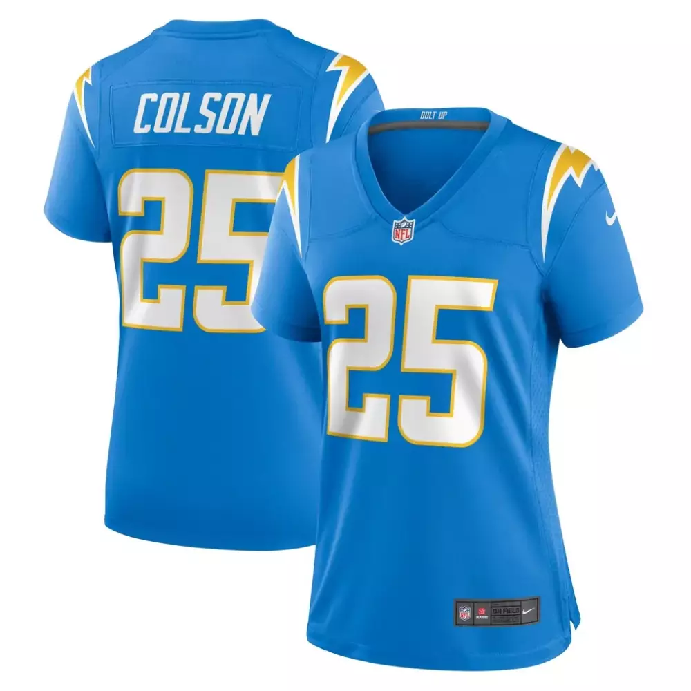 Joshua Kelley Women's Royal Los Angeles Chargers Vapor Limited Jersey V2 | Stitched Fan Gear | For Men, Women & Youth
