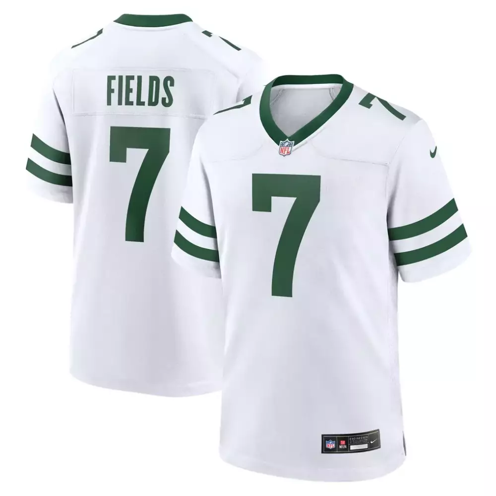 justin fields new york jets nike game jersey legacy white