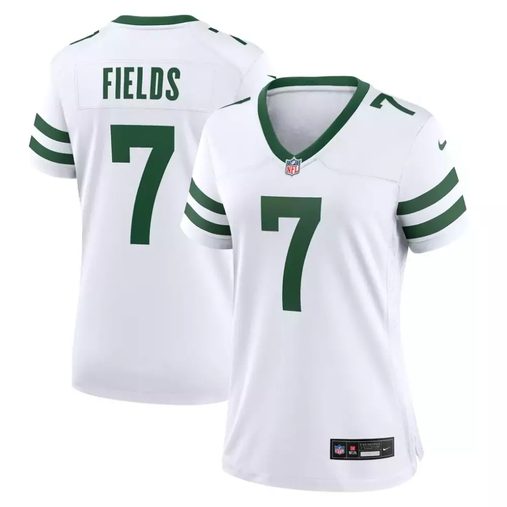 justin fields new york jets nike women s game jersey legacy green