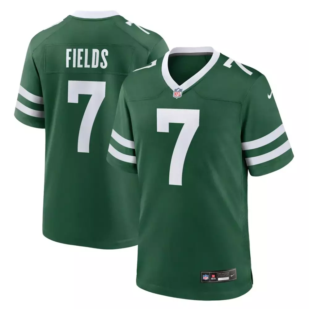 justin fields new york jets nike women s game jersey legacy green