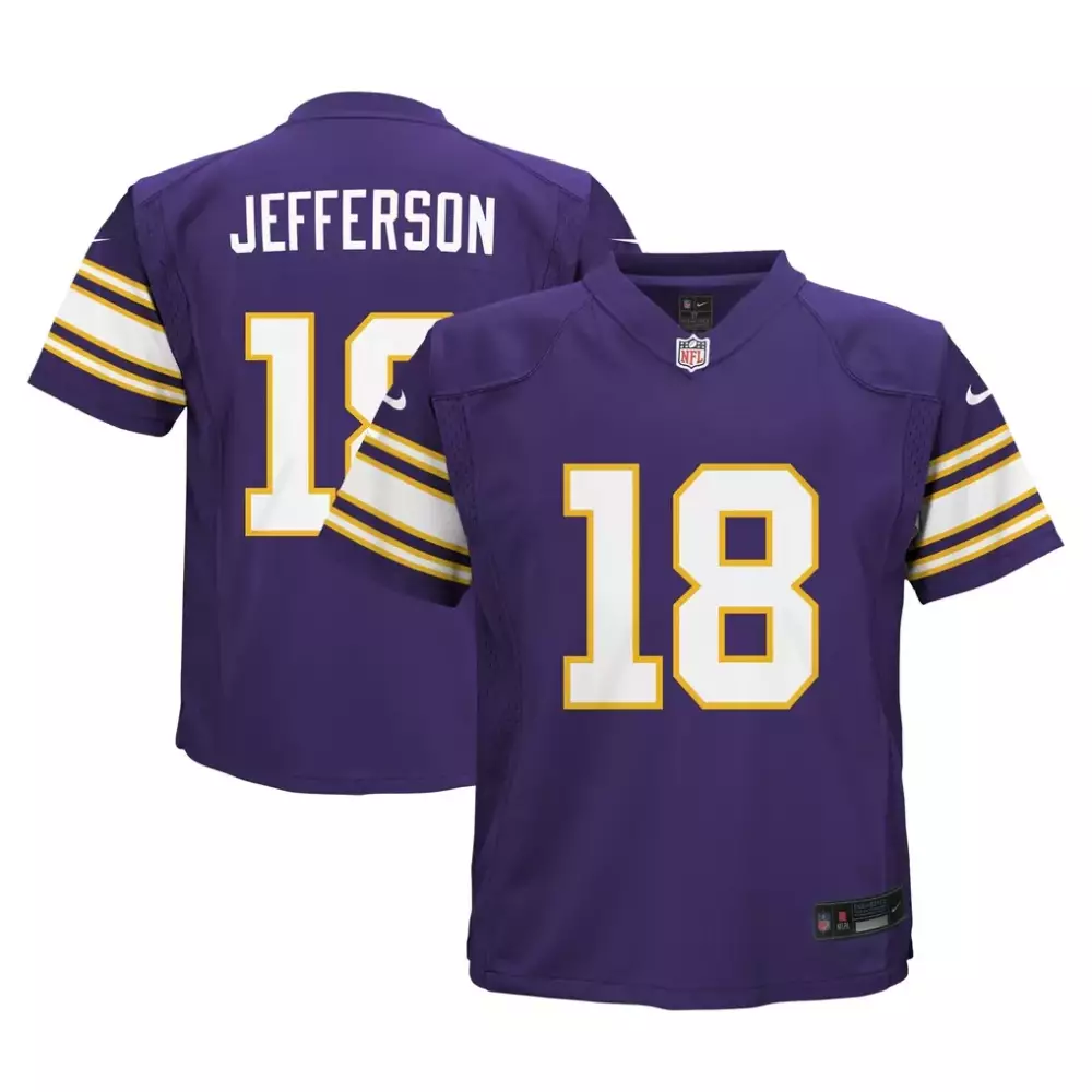 Justin Jefferson Minnesota Vikings Nike Toddler Alternate Game Jersey | Purple Fan Gear | For Toddlers