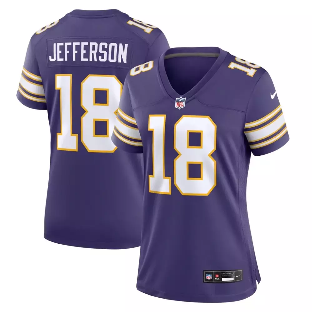 Justin Jefferson Minnesota Vikings Women's Player Jersey | Purple Nike Style | For Men, Women & Youth