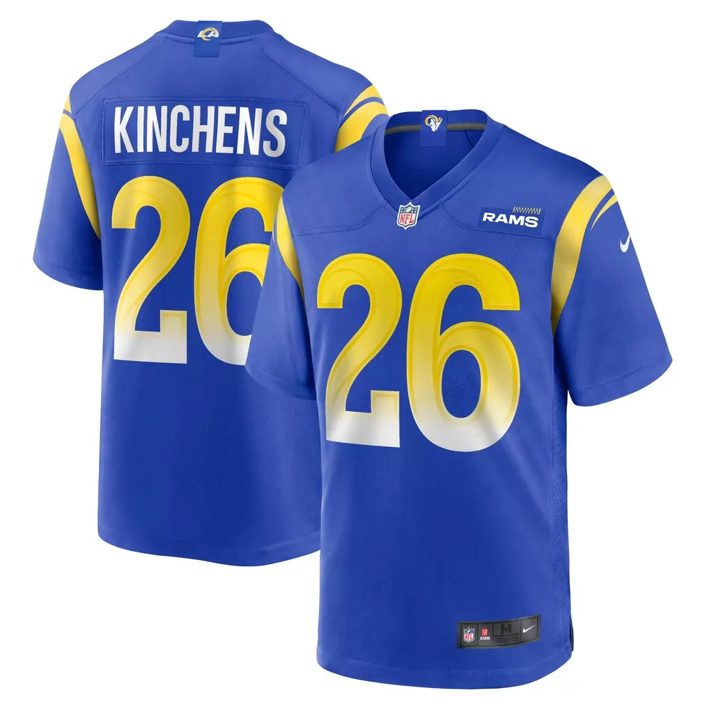 kamren kinchens los angeles rams nike team game jersey royal
