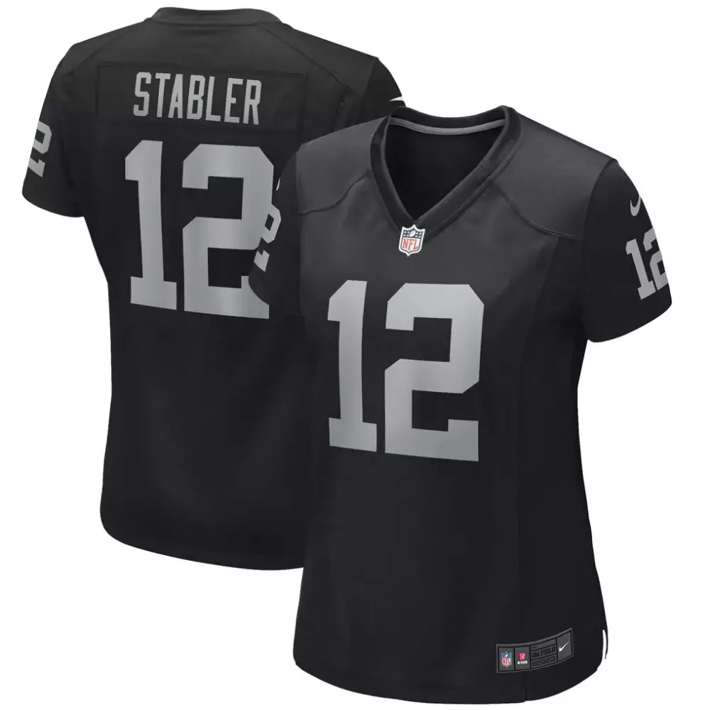 Ken Stabler Las Vegas Raiders Nike Game Retired Player Jersey | Black Stitched Fan Gear | For Men, Women & Youth