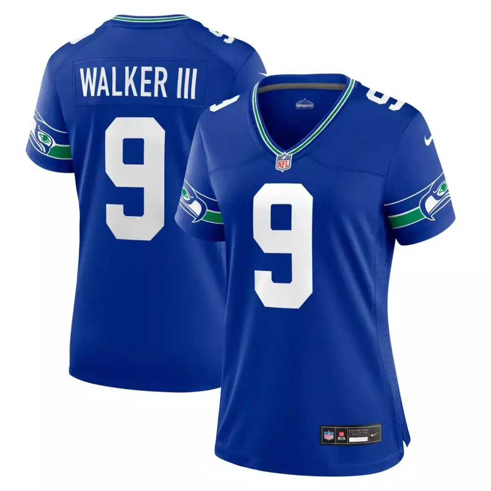 Kenneth Walker III Seattle Seahawks Nike Women's Player Jersey | Royal | Replica Fan Gear | For Men, Women & Youth