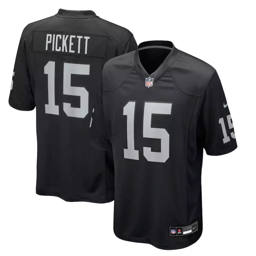 Kenny Pickett Las Vegas Raiders Nike Team Game Jersey | Black Stitched Fan Gear | For Men, Women & Youth