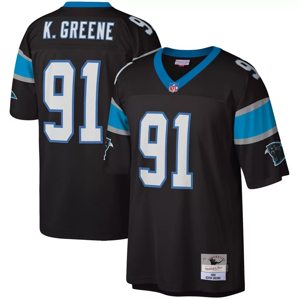 kevin greene carolina panthers mitchell ness legacy replica jersey black