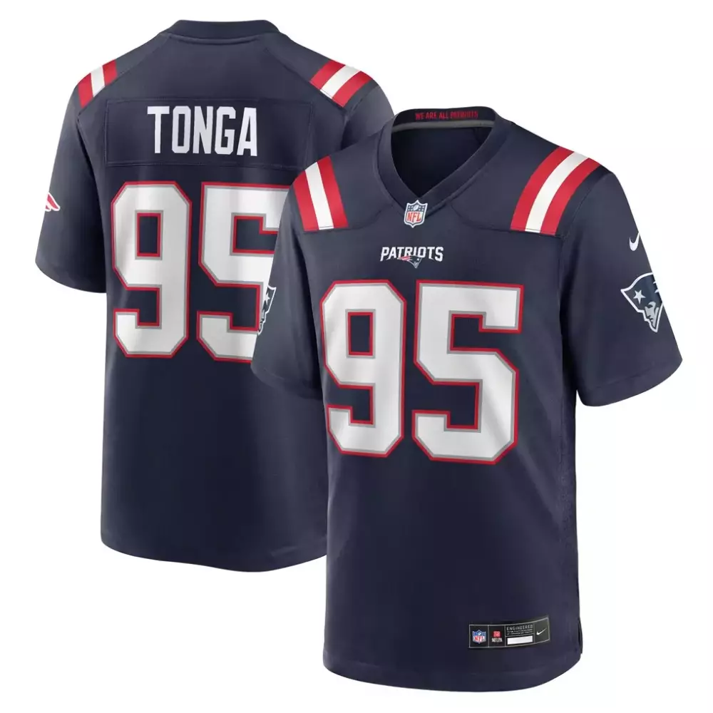 khyiris tonga new england patriots nike team game jersey navy