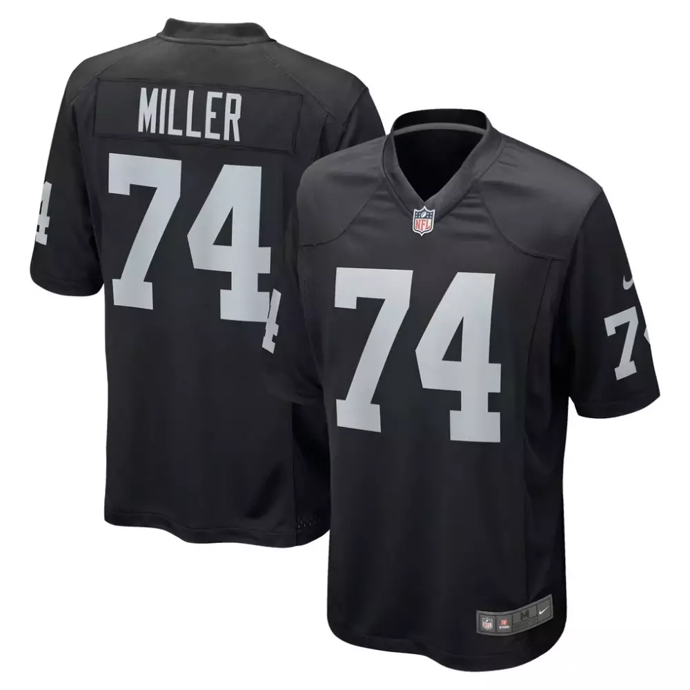 Kolton Miller Las Vegas Raiders Nike Game Jersey | Black Stitched Fan Gear | For Men, Women & Youth