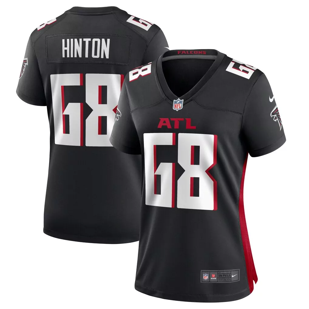 kyle hinton atlanta falcons nike women s team game jersey black