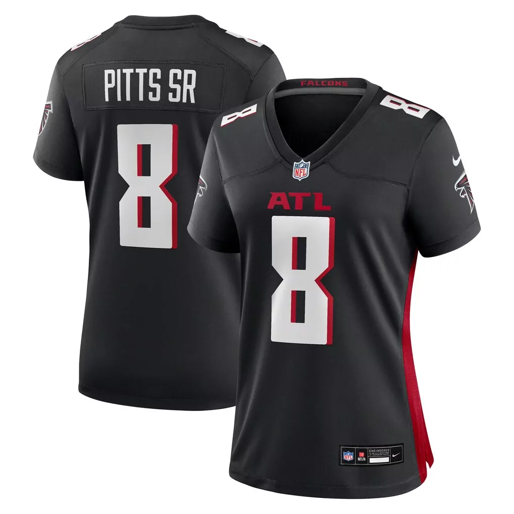 kyle pitts sr atlanta falcons nike women s game jersey black