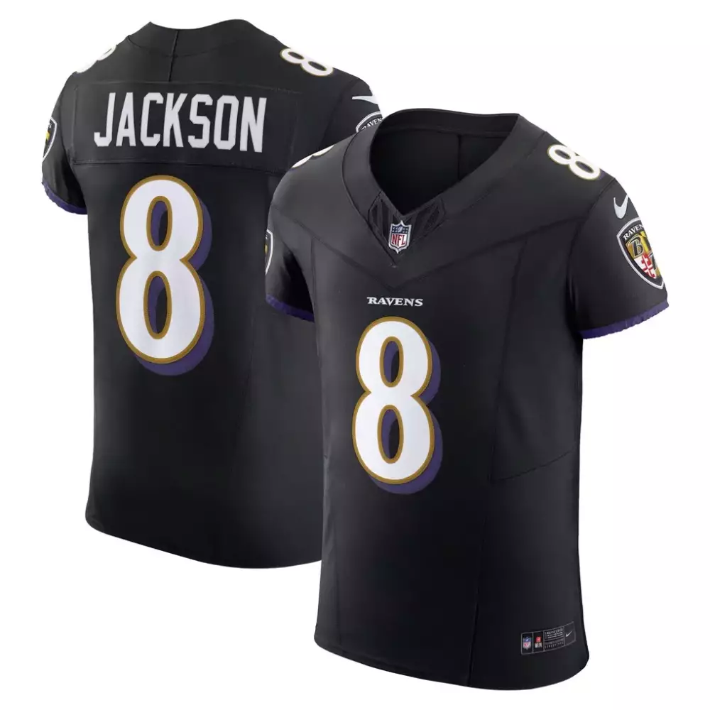 Lamar Jackson Baltimore Ravens Nike Alternate Vapor F U S E Elite Jersey | Black Fan Gear | For Men, Women & Youth