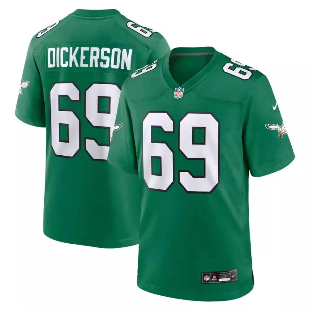 lance dixon philadelphia eagles nike team game jersey midnight green