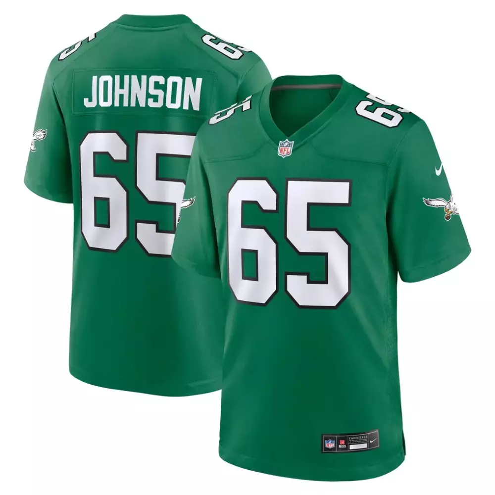 lance dixon philadelphia eagles nike team game jersey midnight green