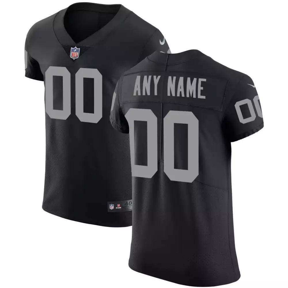 las vegas raiders nike vapor f u s e elite custom jersey black