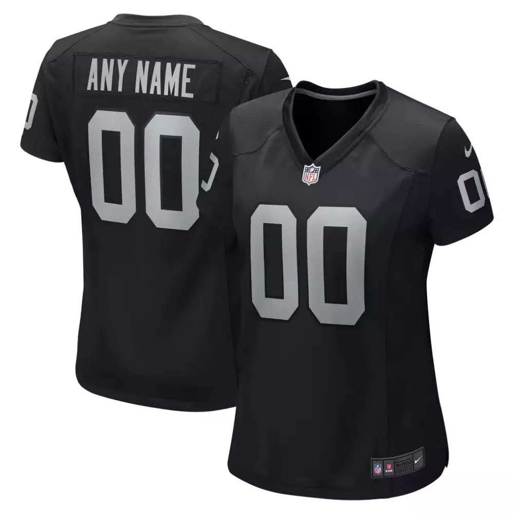las vegas raiders nike vapor f u s e elite custom jersey black