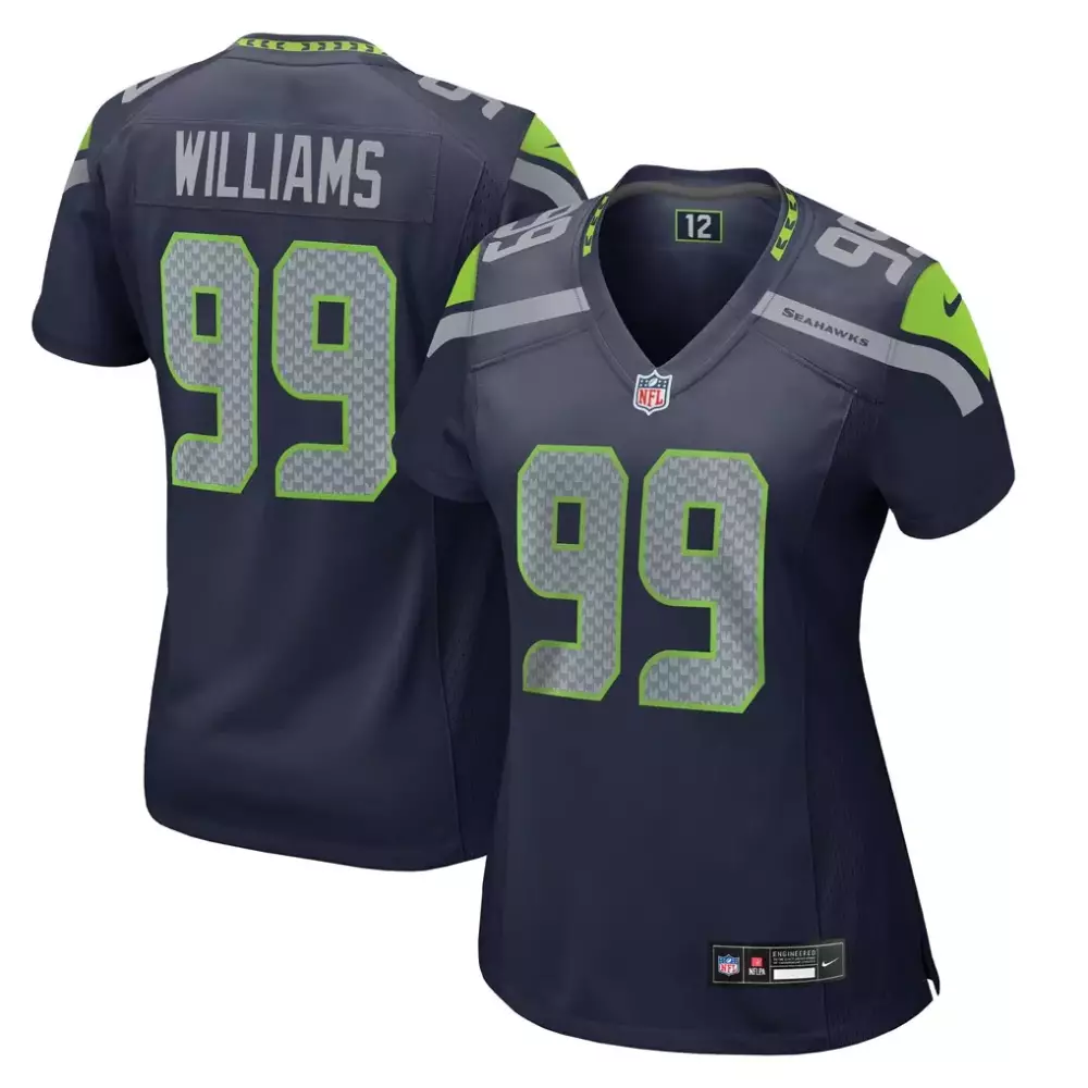 Leonard Williams Seattle Seahawks Nike Women's Team Game Jersey | College Navy | Limited Edition Fan Gear | For Men, Women & Youth