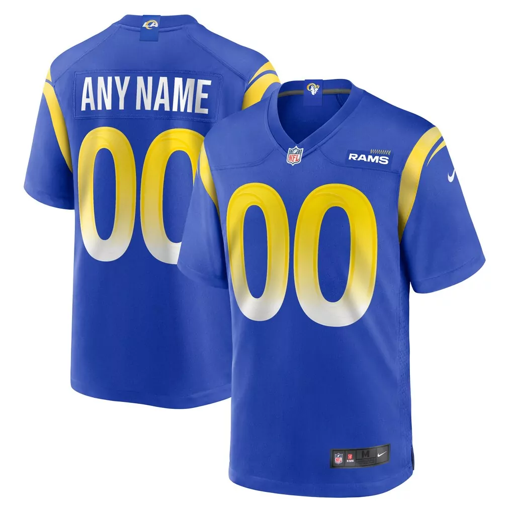 los angeles rams nike custom game jersey royal