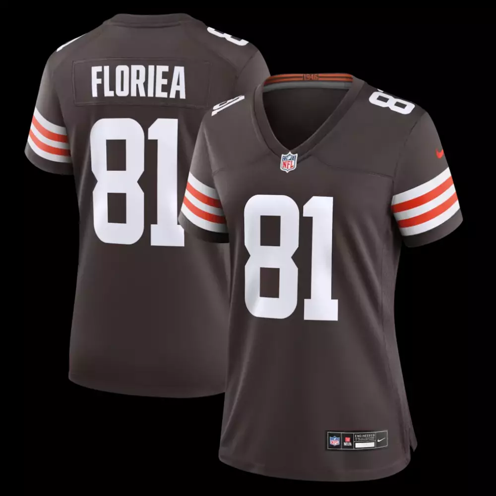 Luke Floriea Cleveland Browns Nike Women's Team Game Jersey | Brown Stitched | Fan Gear for Game Day | For Men, Women & Youth