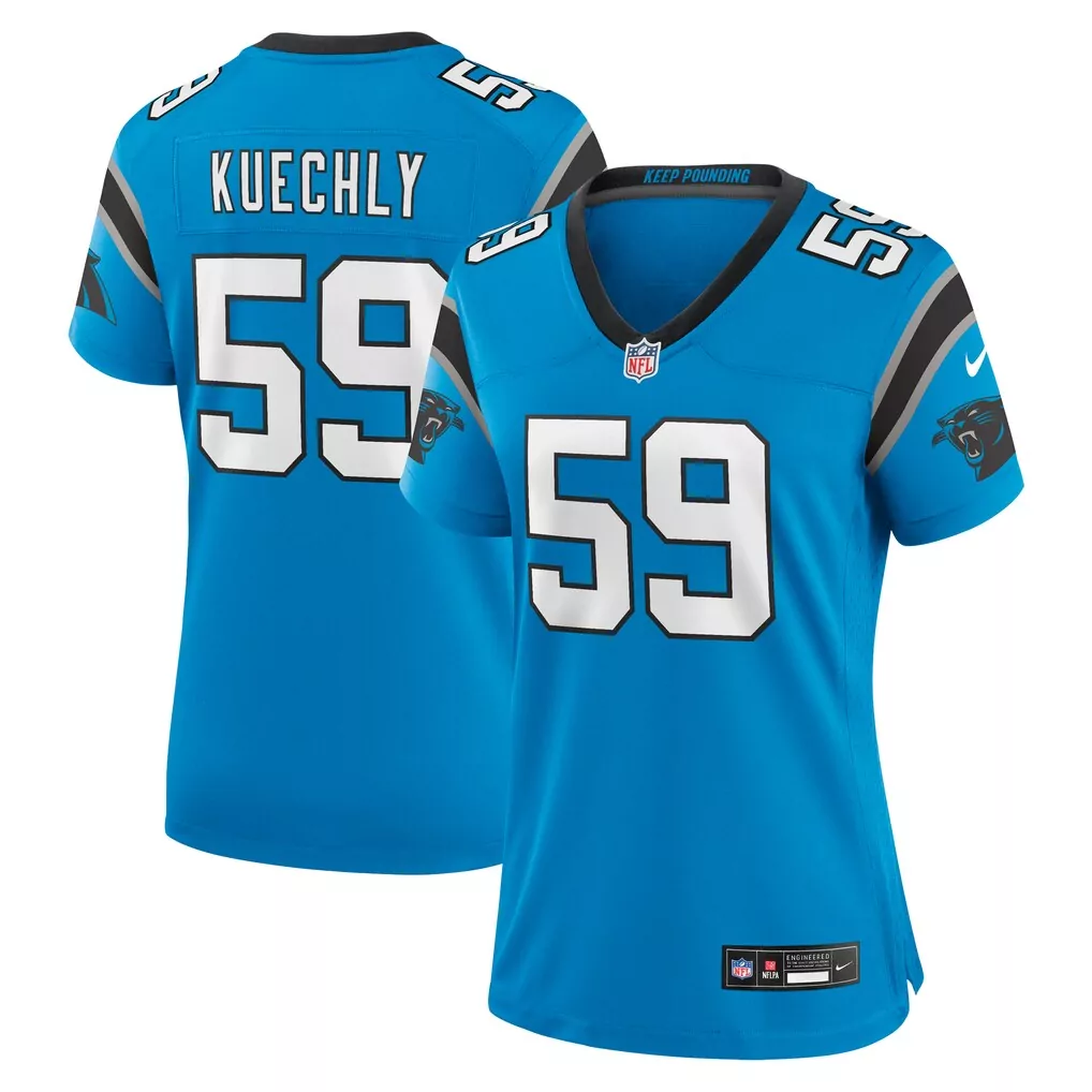 luke kuechly carolina panthers nike women s retired player game jersey blue