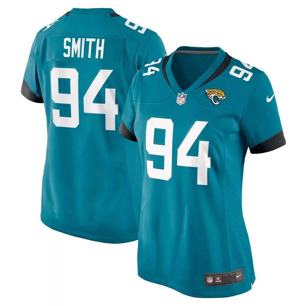 maason smith jacksonville jaguars nike women s game jersey teal