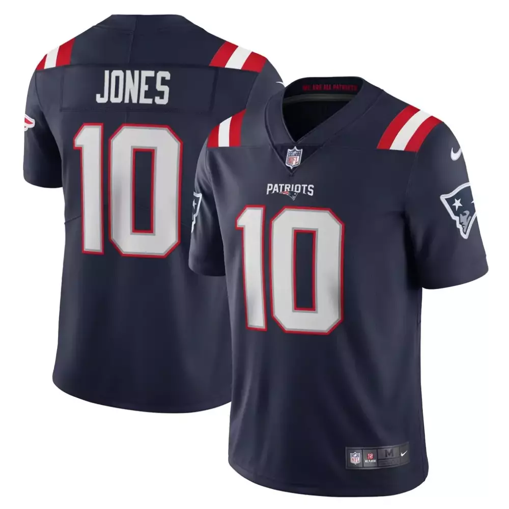 mac jones new england patriots nike vapor limited jersey navy