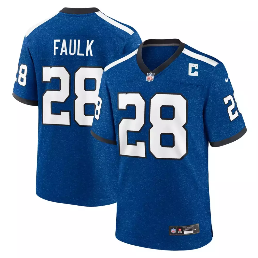 Marshall Faulk Indianapolis Colts Nike Retired Player Jersey | Blue | Alternate Game Fan Gear | For Men, Women & Youth