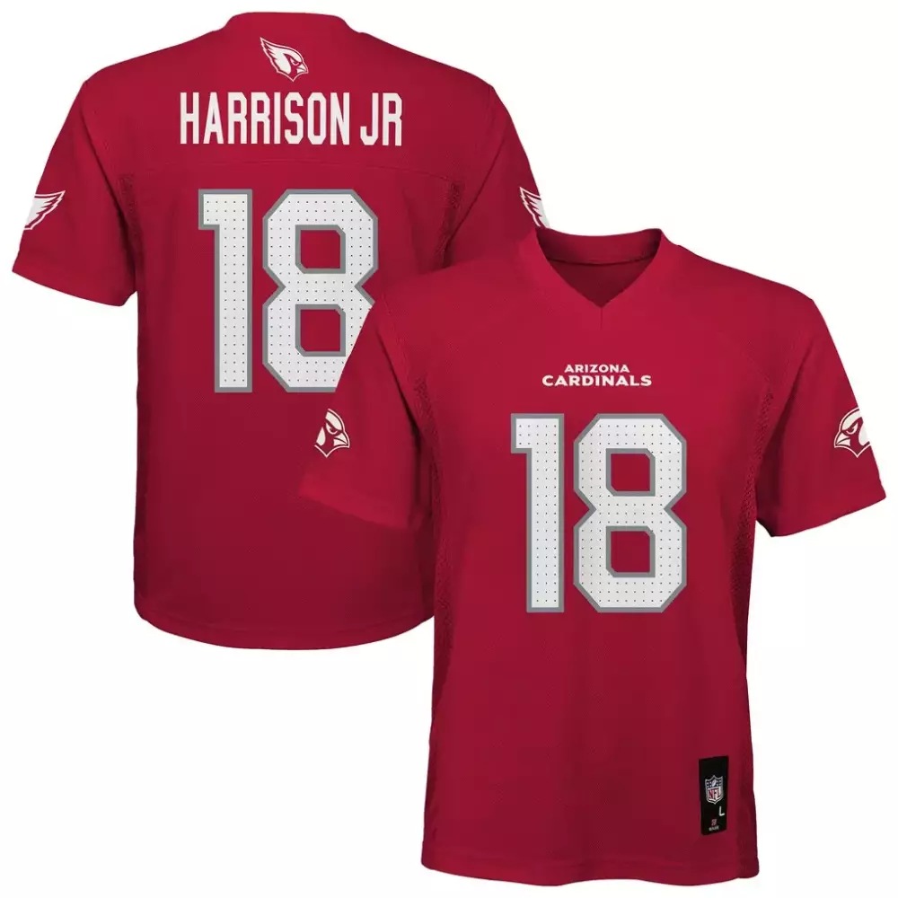 marvin harrison jr arizona cardinals youth replica player jersey cardinal