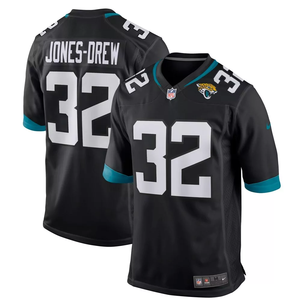 maurice jones drew jacksonville jaguars nike retired player alternate game jersey black