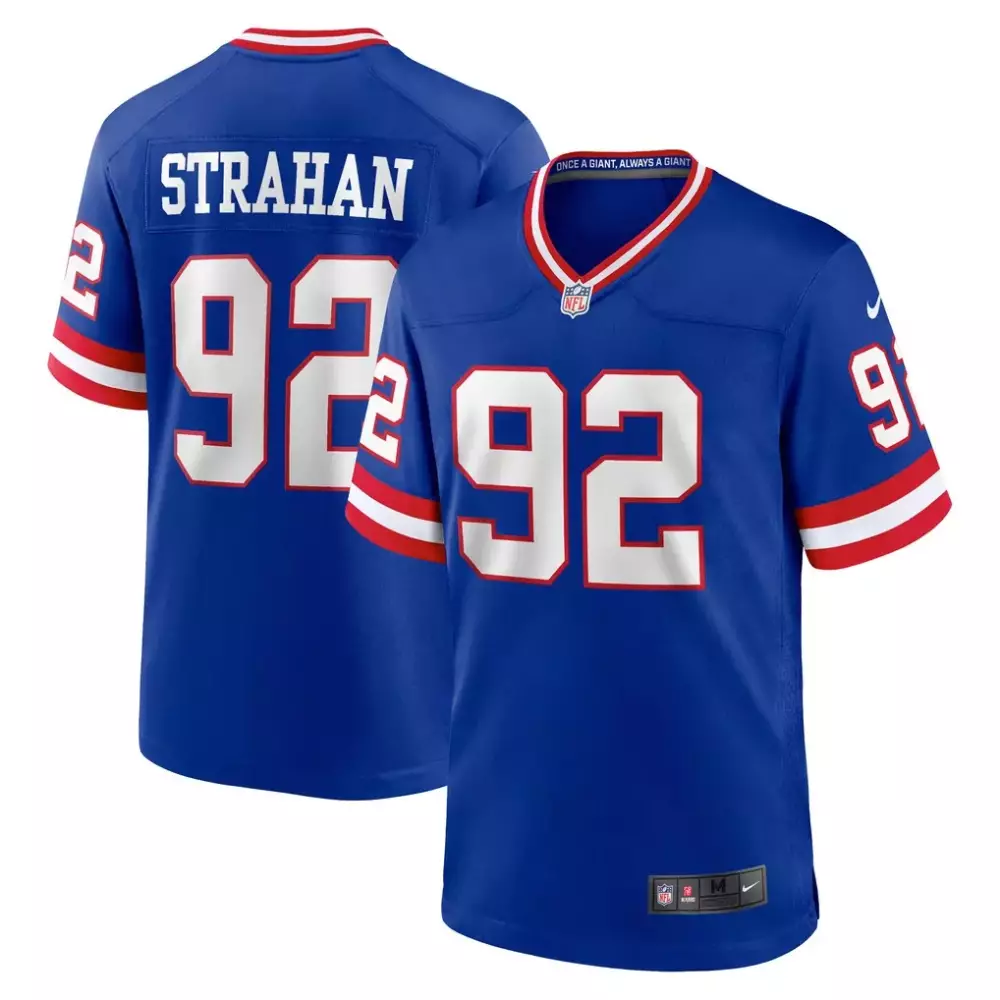 Michael Strahan New York Giants Nike Alternate Game Jersey | Royal | Retired Player Fan Gear | For Men, Women & Youth