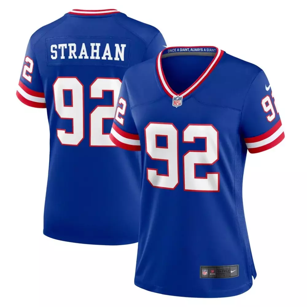 Michael Strahan New York Giants Nike Women's Classic Jersey | Royal | Retired Player Fan Gear | For Women, Men & Youth