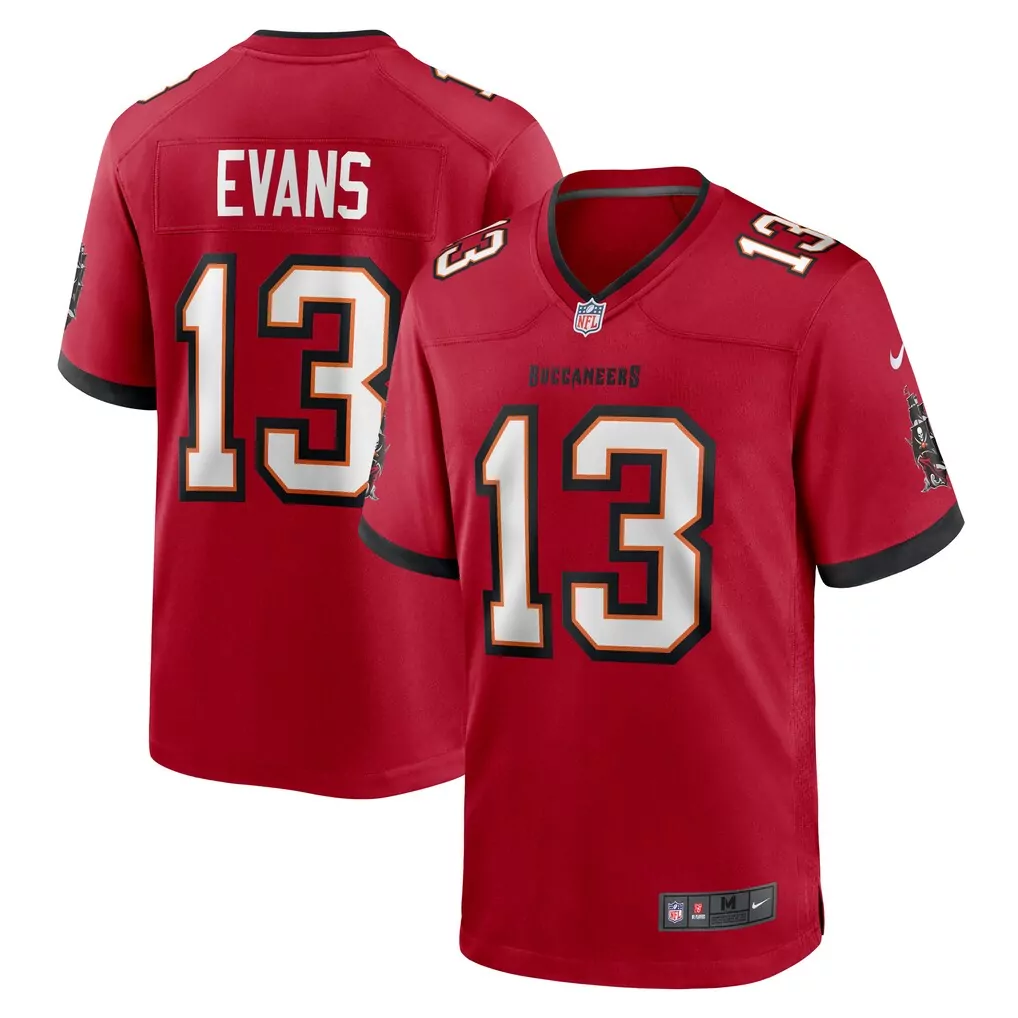 mike evans tampa bay buccaneers nike game jersey red