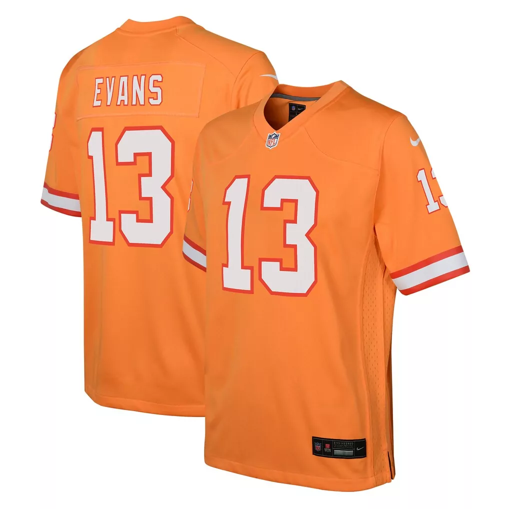 mike evans tampa bay buccaneers nike youth game jersey orange