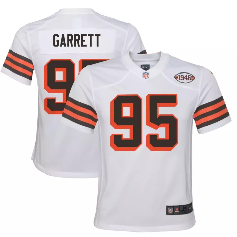 Myles Garrett Cleveland Browns Nike Youth Game Jersey | Stitched White Fan Gear for Youth