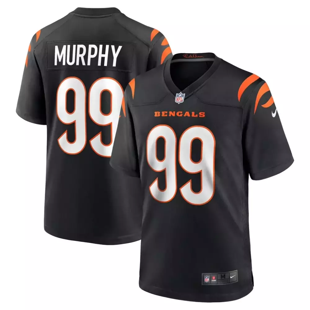 Myles Murphy Cincinnati Bengals Black Nike Game Jersey | Fan Gear | For Men, Women & Youth