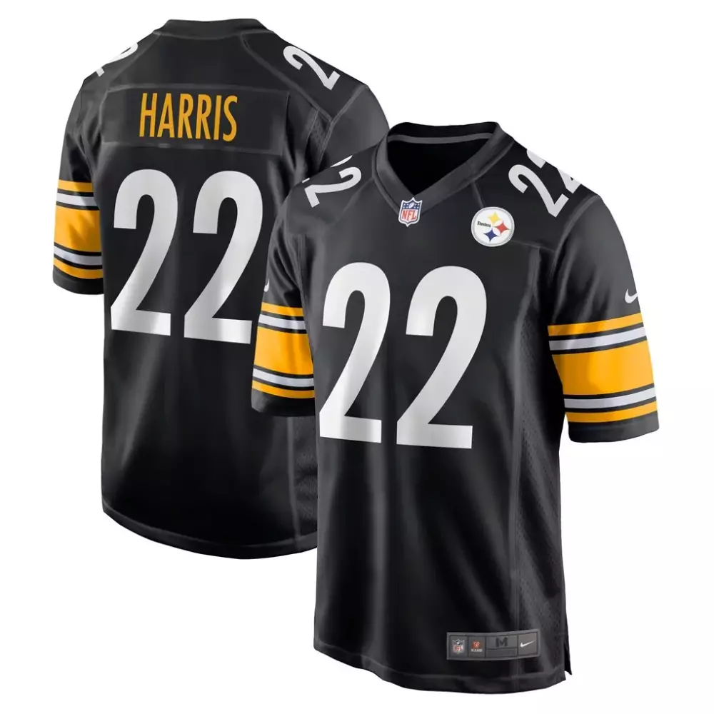 Najee Harris Pittsburgh Steelers Men's Home Patch Gold Vapor Jersey | Stitched | For Men