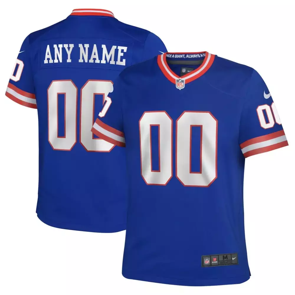 New York Giants Nike Women's Classic Custom Game Jersey | Royal Style | Fan Gear for Women & Youth