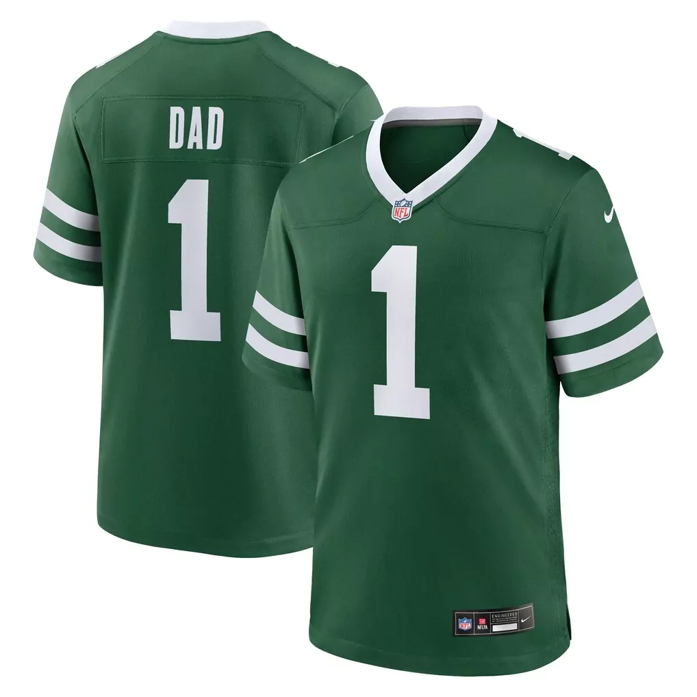 new york jets nike 1 dad game jersey legacy green
