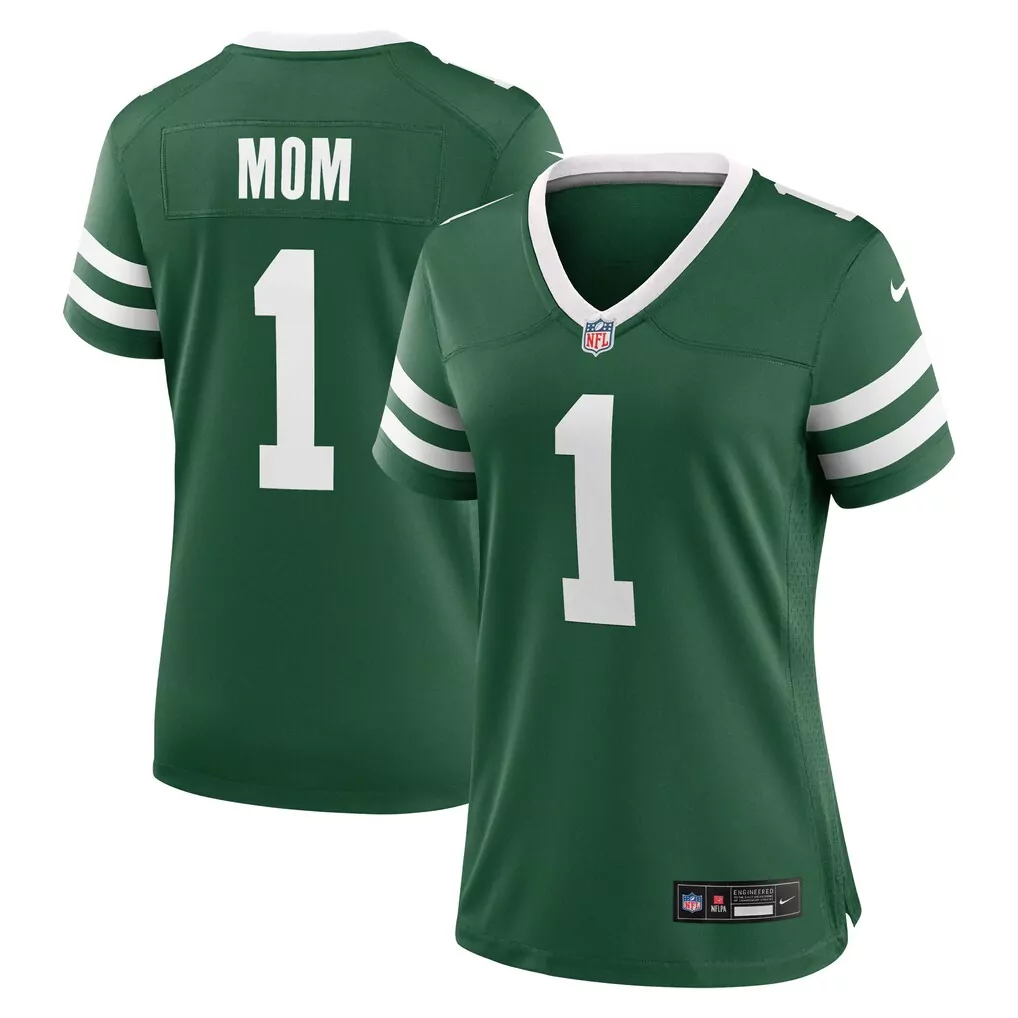 new york jets nike women s 1 mom game jersey legacy green