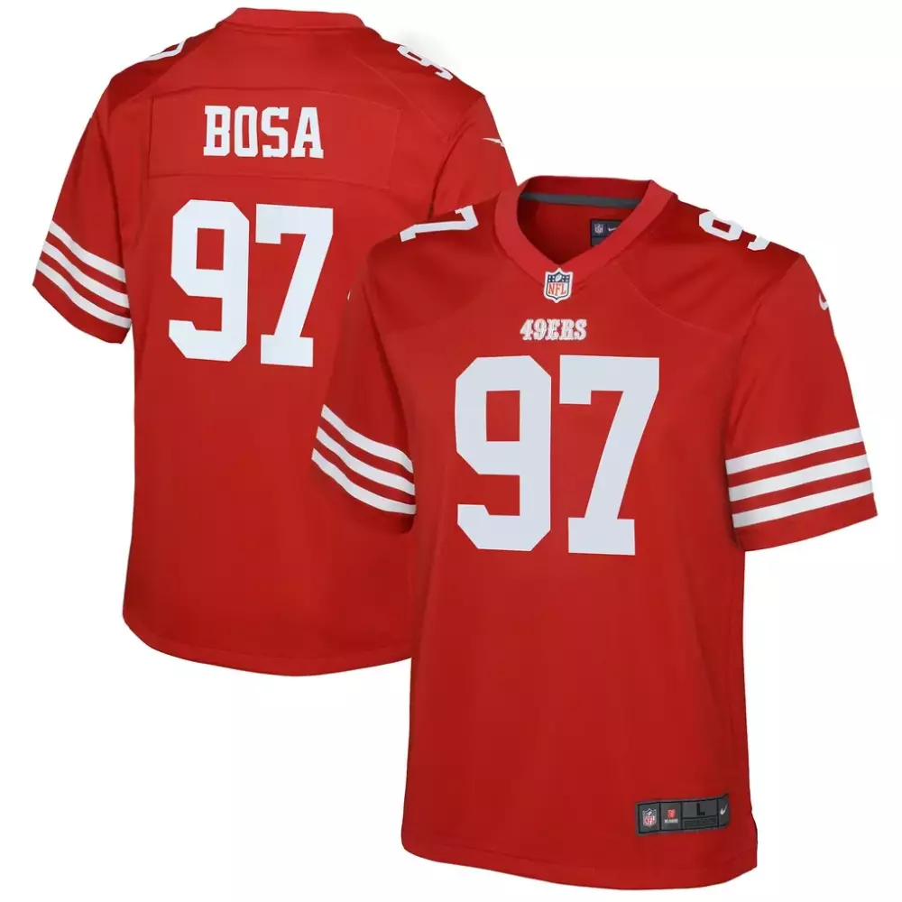 Nick Bosa San Francisco 49ers Nike Youth Game Jersey | Scarlet Edition | Fan Gear for Youth