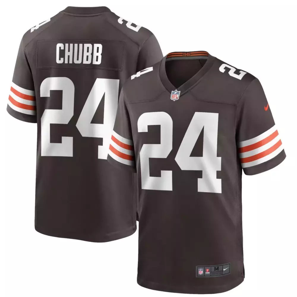 Nick Chubb Cleveland Browns Nike Game Player Jersey | Brown | Stitched Fan Gear for Men, Women & Youth