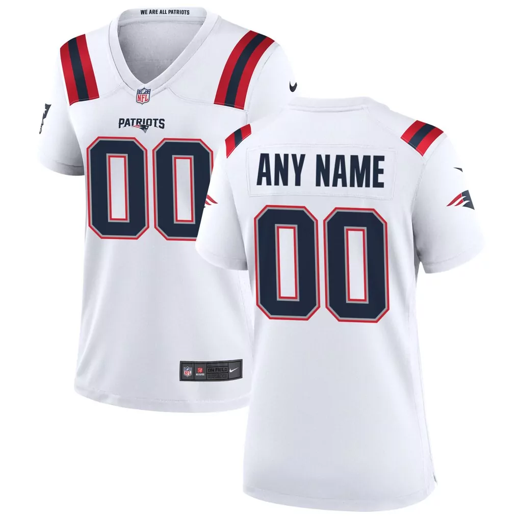 nike new england patriots women s custom game jersey white