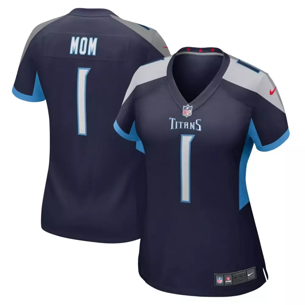 number 1 mom tennessee titans nike women s game jersey navy