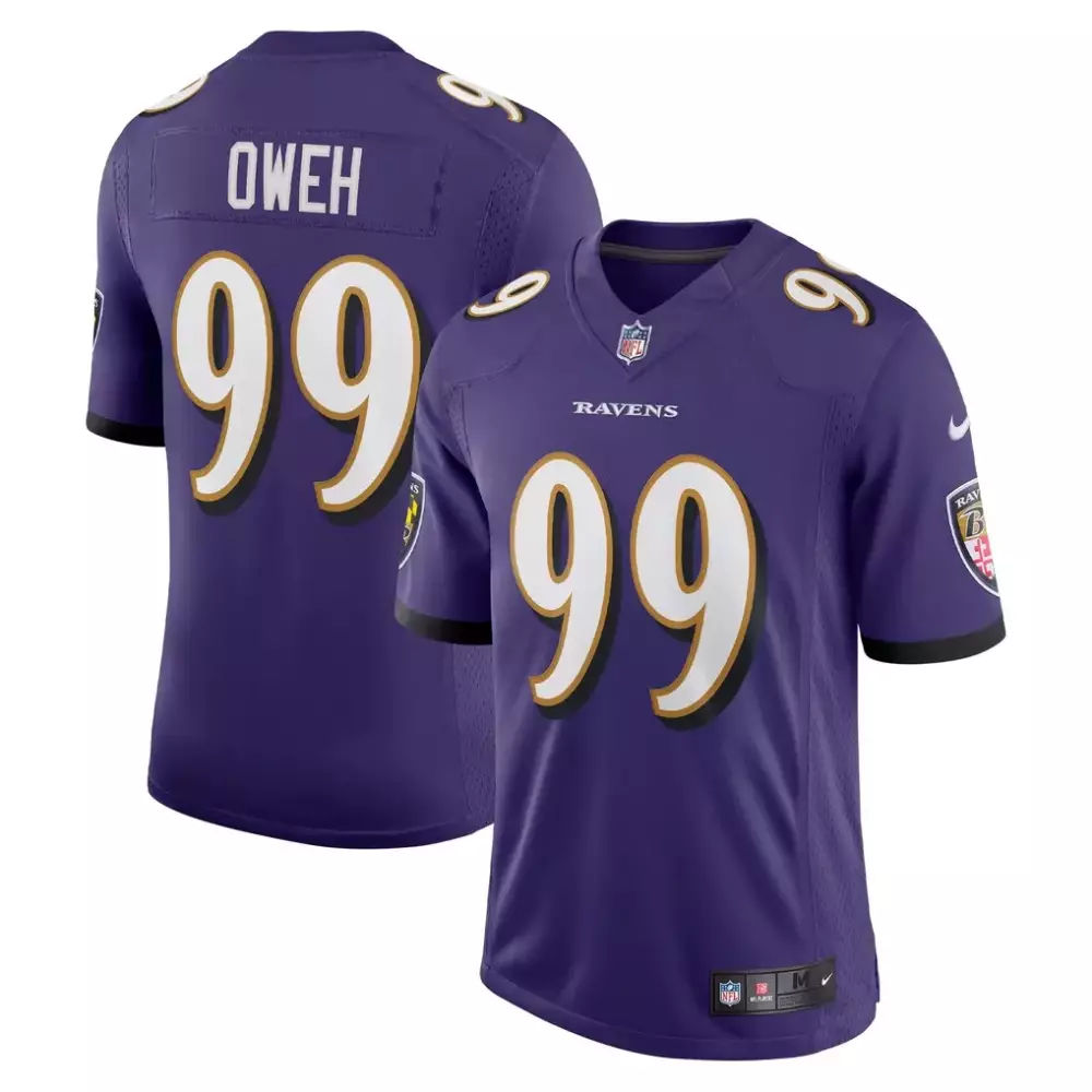Odafe Oweh Baltimore Ravens Nike Purple Vapor Limited Jersey | Premium Fan Gear | For Men, Women & Youth
